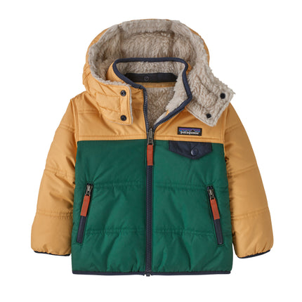 Patagonia Baby Reversible Tribbles Hoody Conifer Green