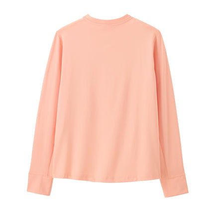 Patagonia Kids' Long-Sleeved Capilene® Silkweight T-Shirt P-6 Outline: Sunlit Pink