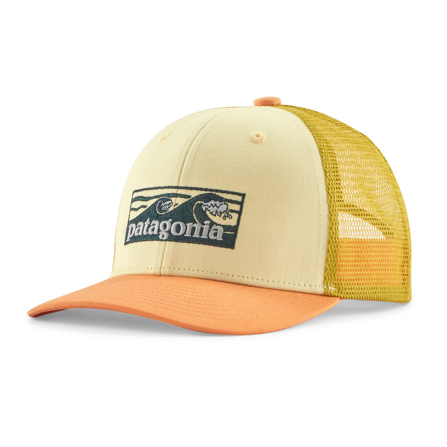 Patagonia Kids' Trucker Hat: Boardshort Logo Tones