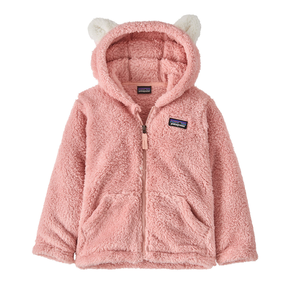 Patagonia Baby Furry Friends Fleece Hoody Mallow Pink