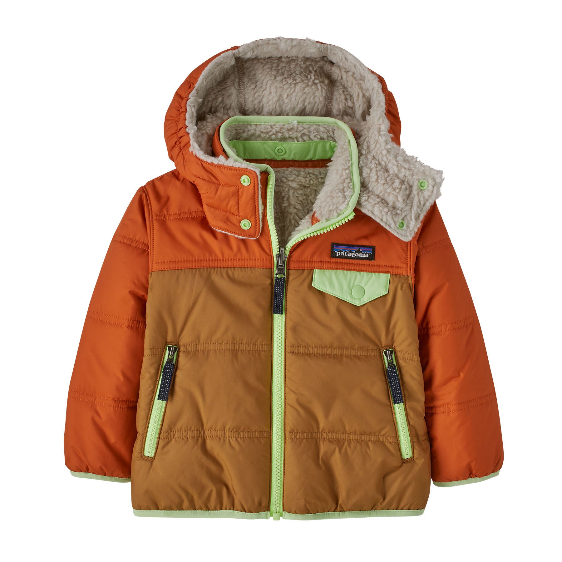 Patagonia Baby Reversible Tribbles Hoody Nest Brown