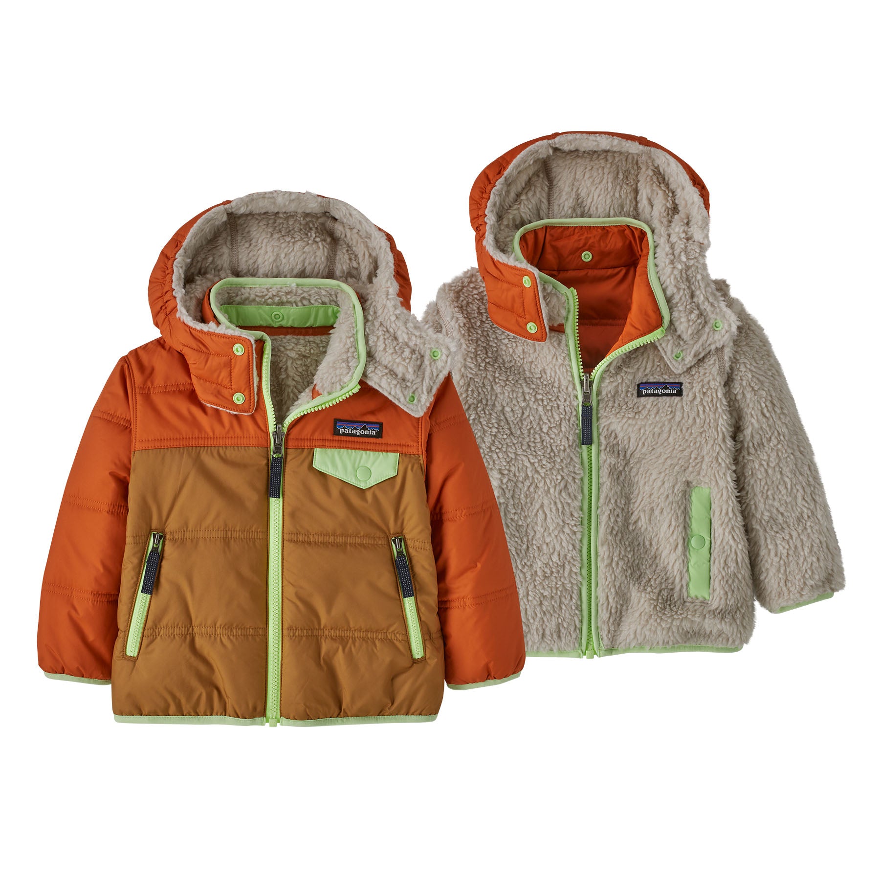 Patagonia Baby Reversible Tribbles Hoody Nest Brown