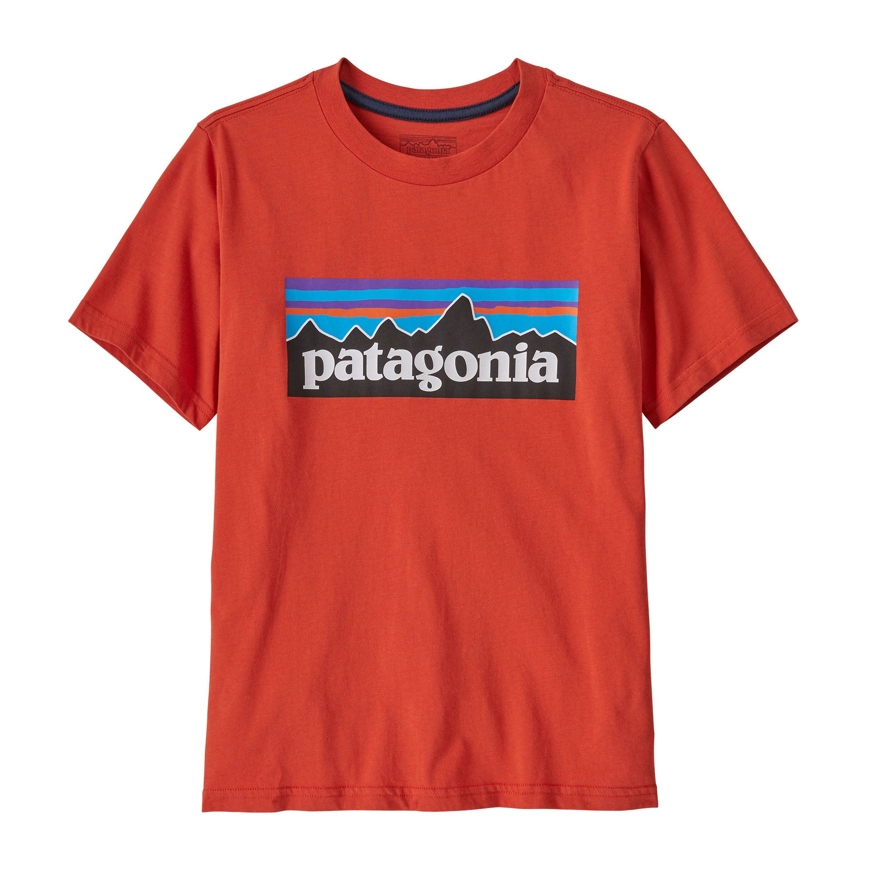 Patagonia Kids' P-6 Logo T-Shirt Madder Red