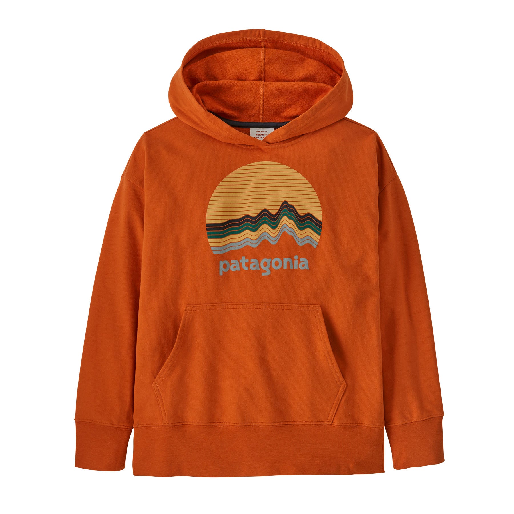 Patagonia Kids' Hoody Sweatshirt Ridge Rise Moonlight: Redtail Rust