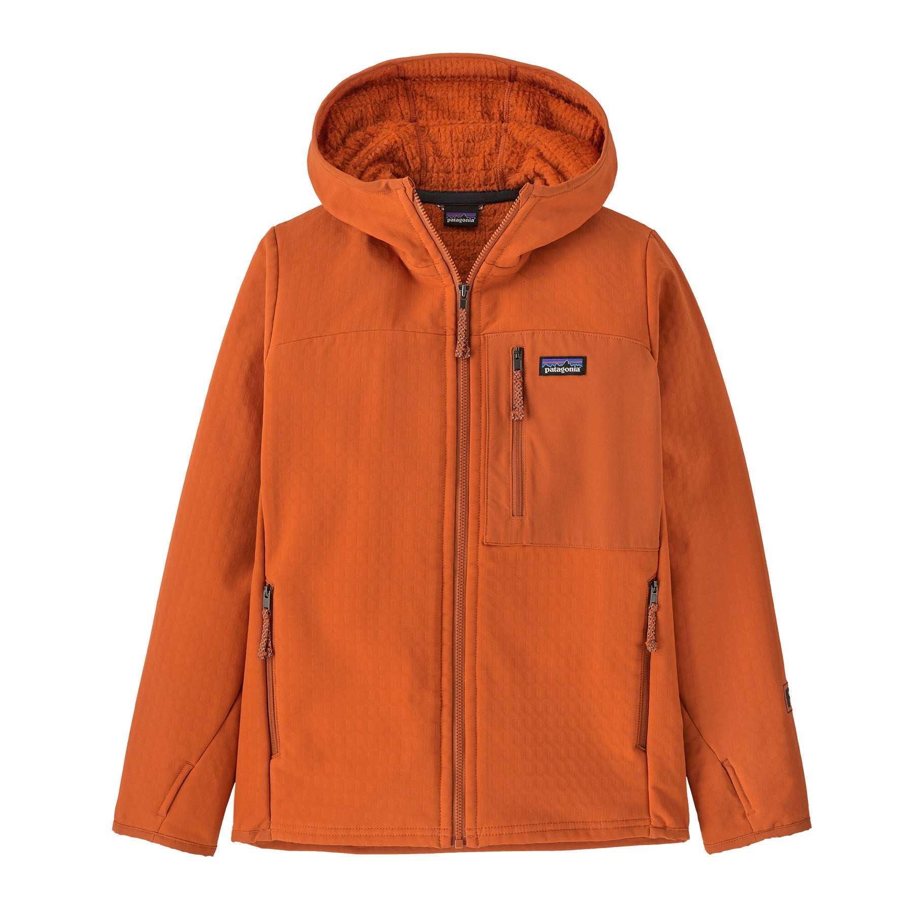 Patagonia Kids' R2® TechFace Hoody Redtail Rust