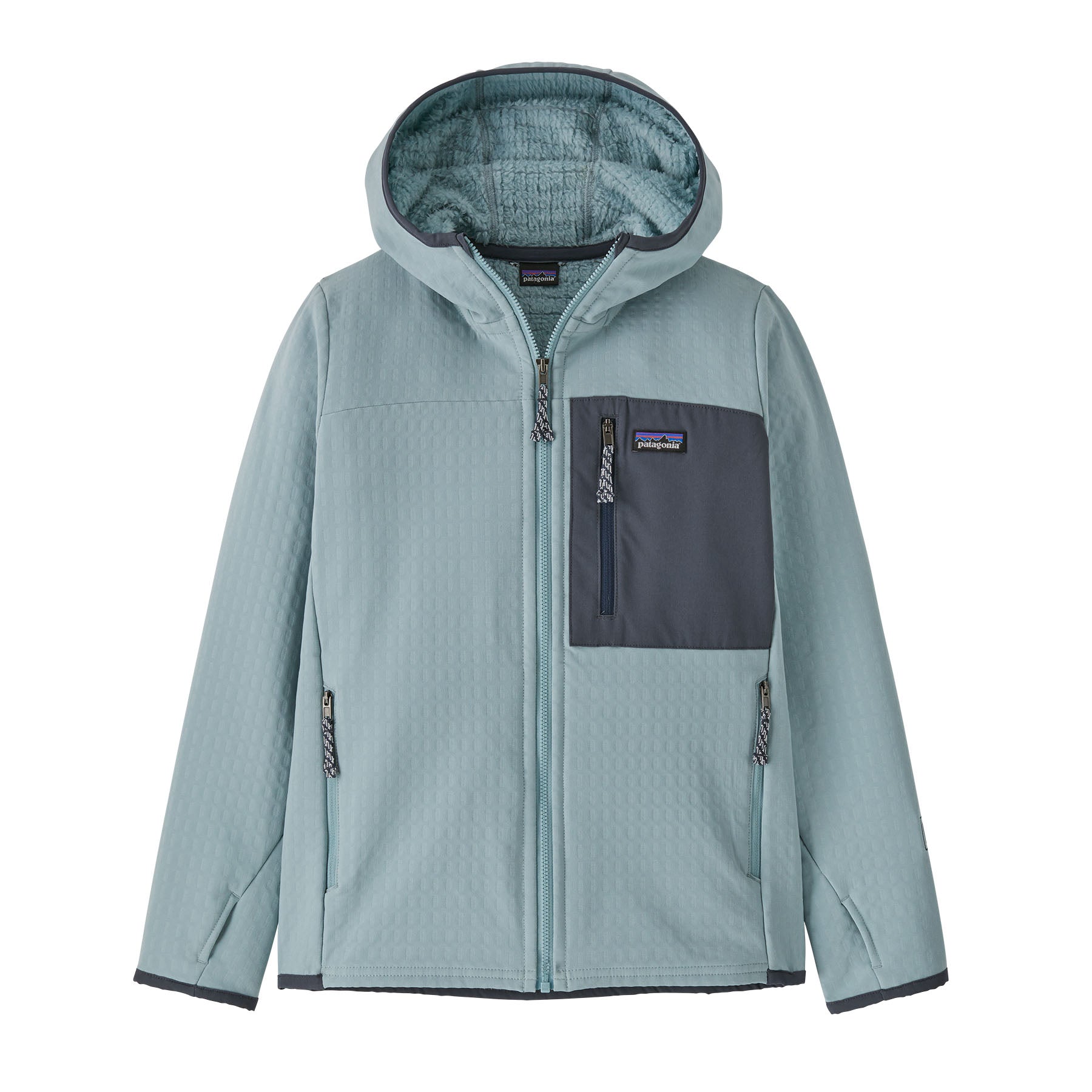 Patagonia Kids' R2® TechFace Hoody Thermal Blue