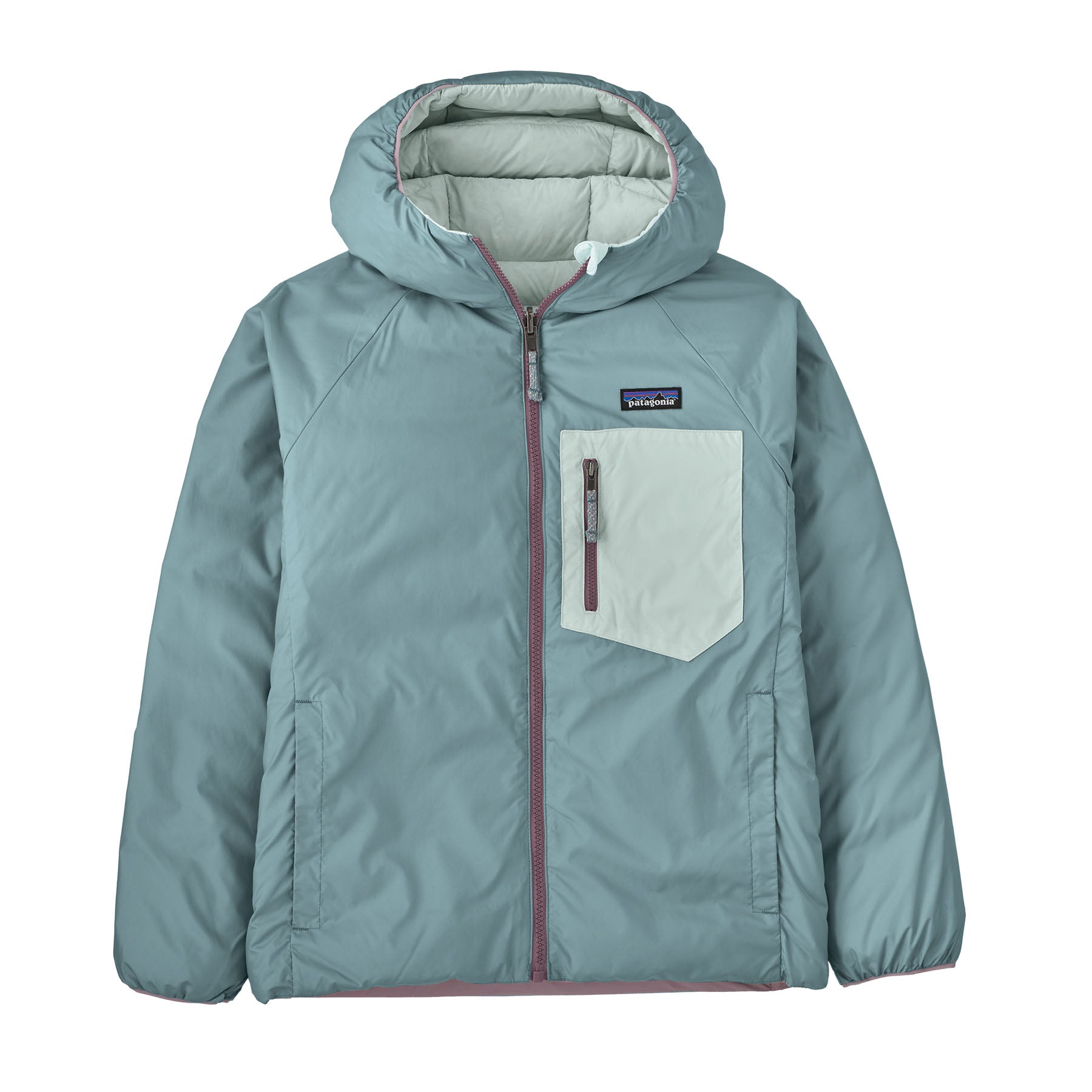 Patagonia Kids' Reversible Down Sweater™ Hoody Thermal Blue