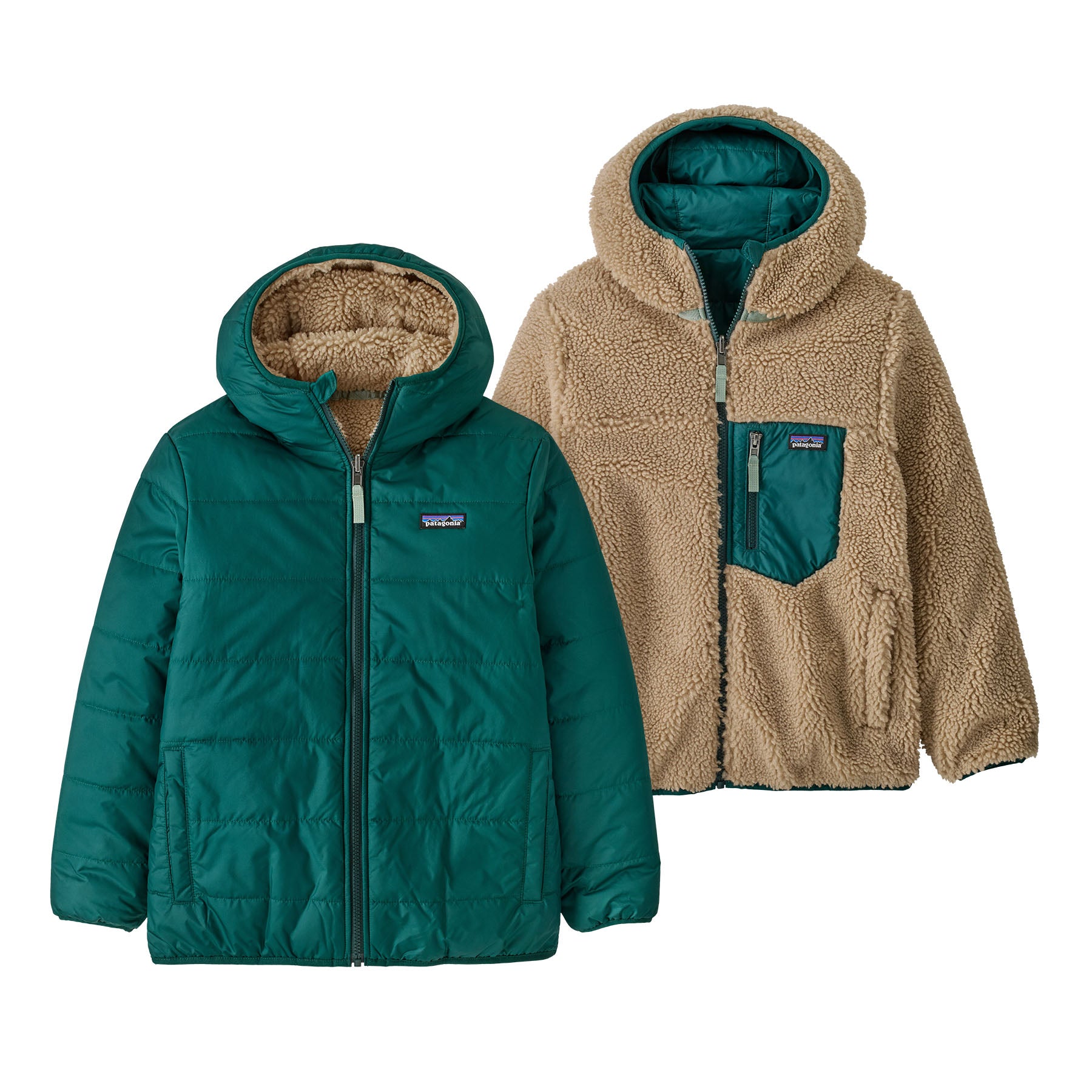 Patagonia キッズ・リバーシブル・レディ・フレディ・フーディ　XL patagonia（パタゴニア） キッズ リバーシブル レディ フレディ