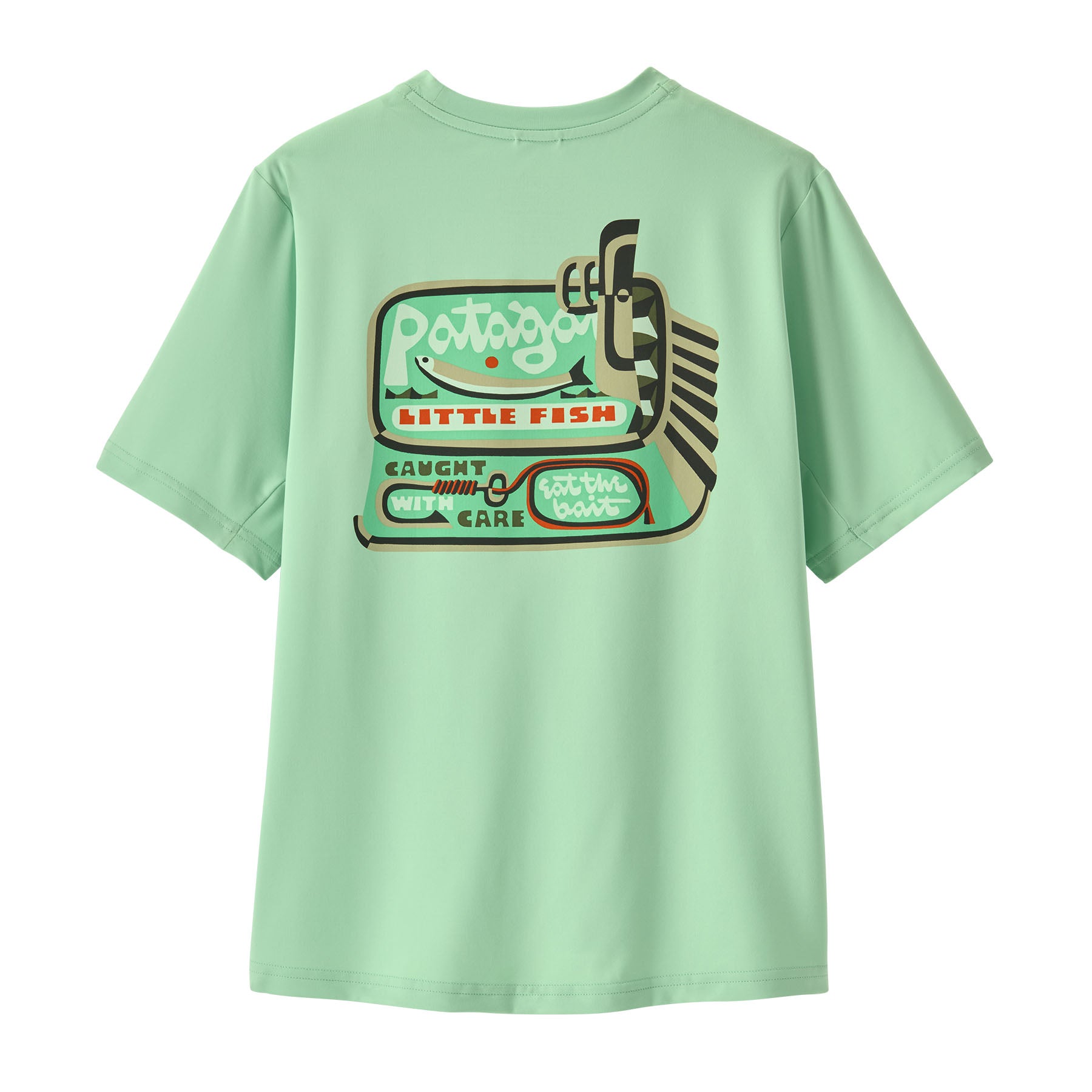 Patagonia Capilene® Silkweight T-Shirt Little Fish: Rinsed Green