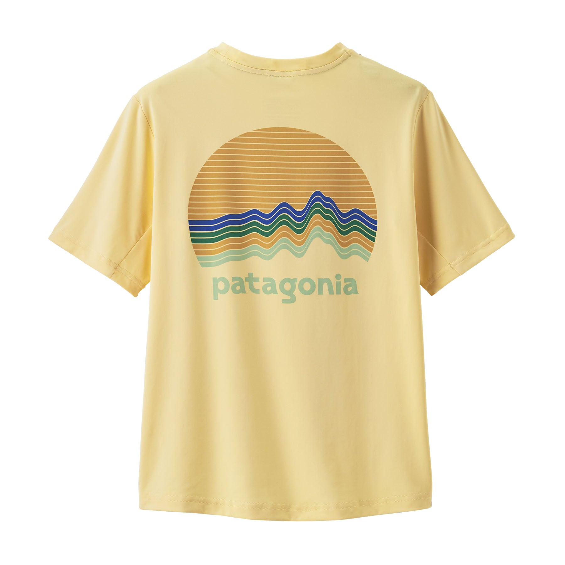 Patagonia Capilene® Silkweight T-Shirt Ridge Rise Moonlight: Buttercup Yellow