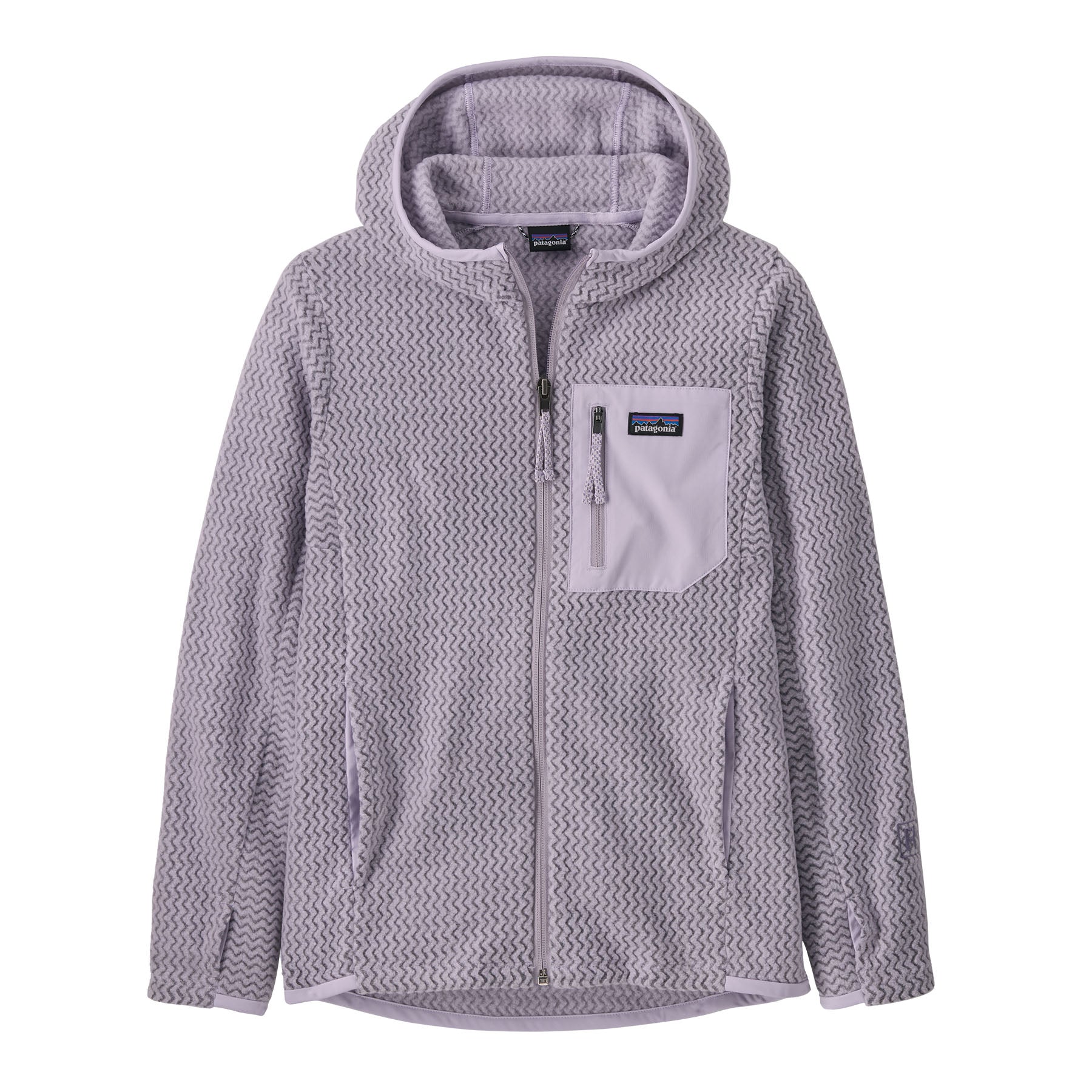 Patagonia Kids' R1® Air Full-Zip Hoody Foxglove Purple