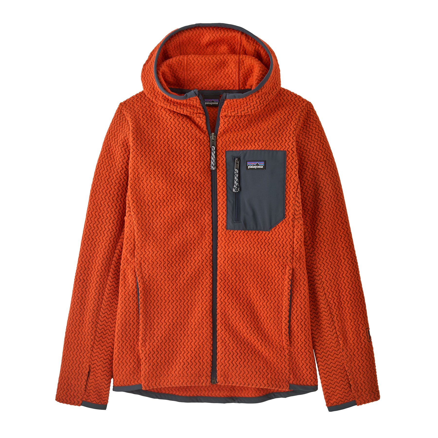 Patagonia Kids' R1® Air Full-Zip Hoody Pollinator Orange