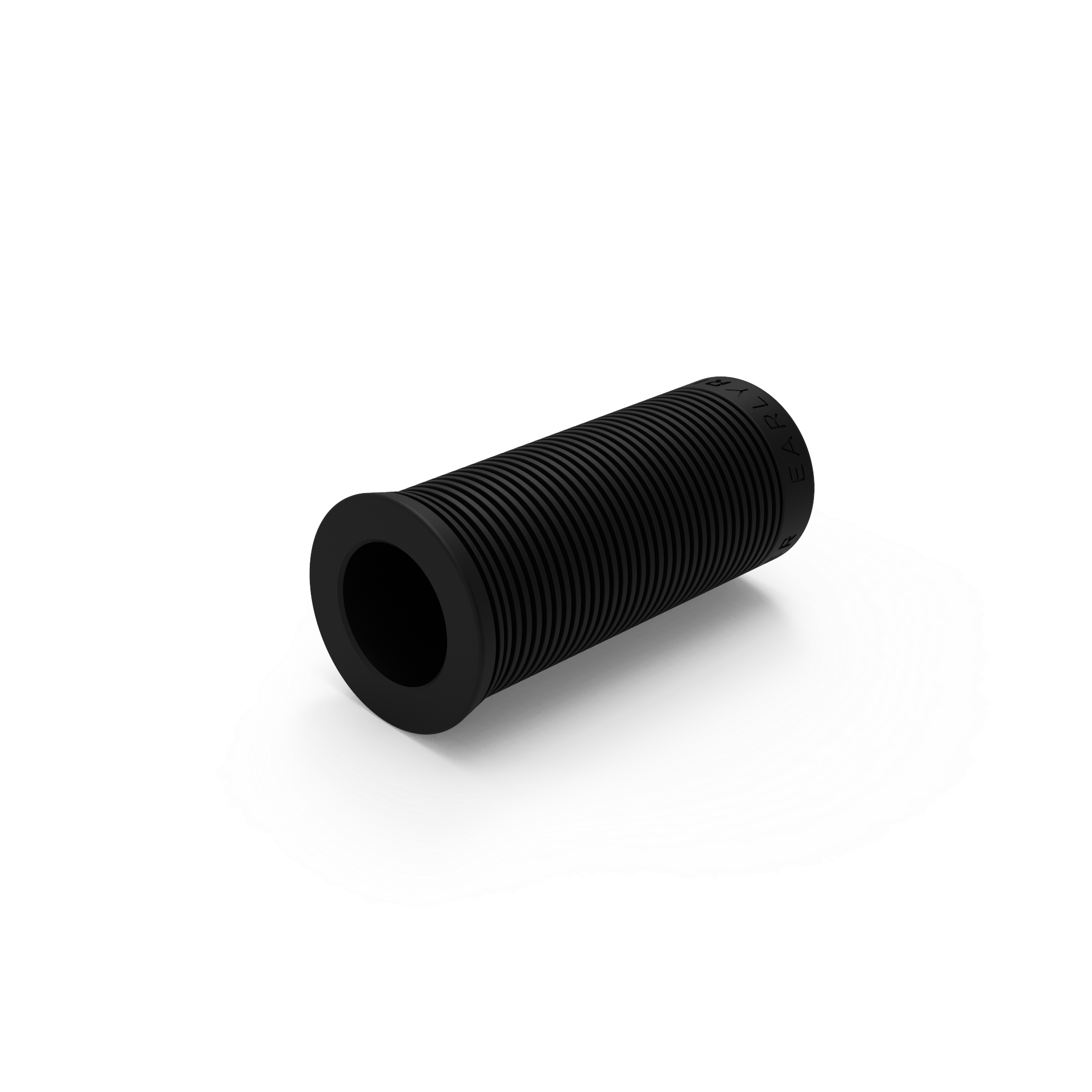 Early Rider Black rubber handlebar grip for a bicycle with a twist shifter, placed on a white background.